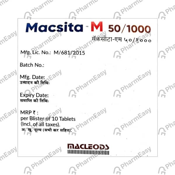 Macsita M 50/1000mg Strip Of 10 Tablets