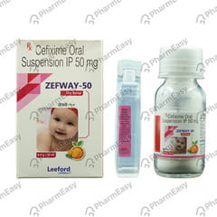 Zefway 50mg Orange Flavour Bottle Of 30ml Dry Syrup