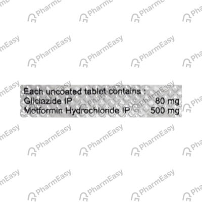 Glivance M 80mg/500mg Strip Of 10 Tablets