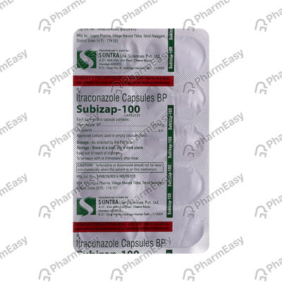 Subizap 100mg Strip Of 10 Capsules