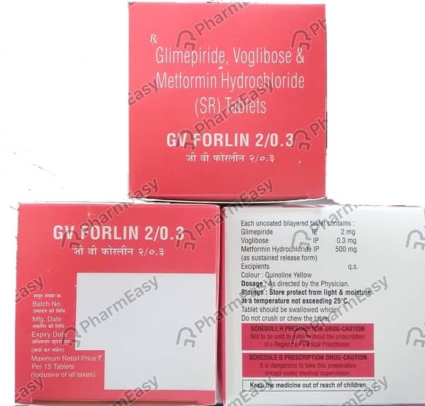 Gv Forlin 2/0.3Mg Strip Of 15 Tablets