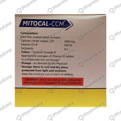 MITOCAL CCM STRIP OF 15 TABLETS