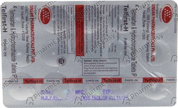 Telfirst H 40/12.5Mg Strip Of 15 Tablets