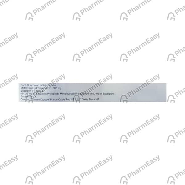 Janumet 50/500mg Strip Of 10 Tablets