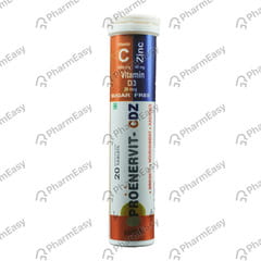 PROENERVIT CDZ SUGAR FREE ORANGE FLAVOUR BOTTLE OF 20 EFFERVESCENT TABLETS