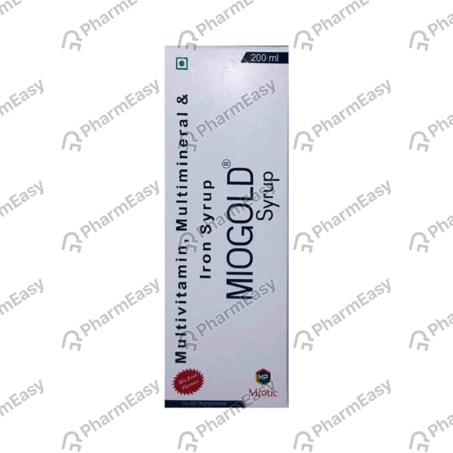 Miogold Mix Fruit Flavour Bottle Of 200ml Syrup