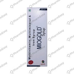 MIOGOLD MIX FRUIT FLAVOUR BOTTLE OF 200ML SYRUP