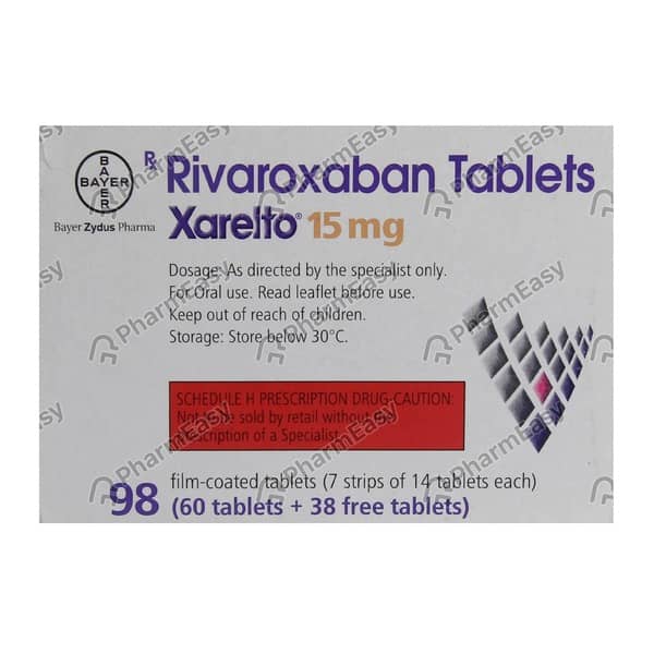 Xarelto 15Mg Box Of 98 Tablets