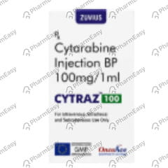 CYTRAZ 100MG DRY VIAL OF 1 POWDER FOR INJECTION