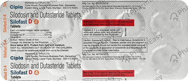 Silofast D 4mg Strip Of 10 Tablets