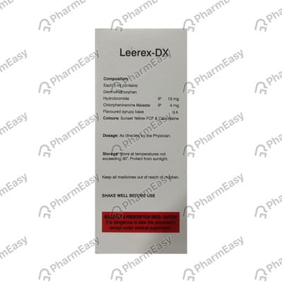 Leerex Dx Bottle Of 100ml Syrup