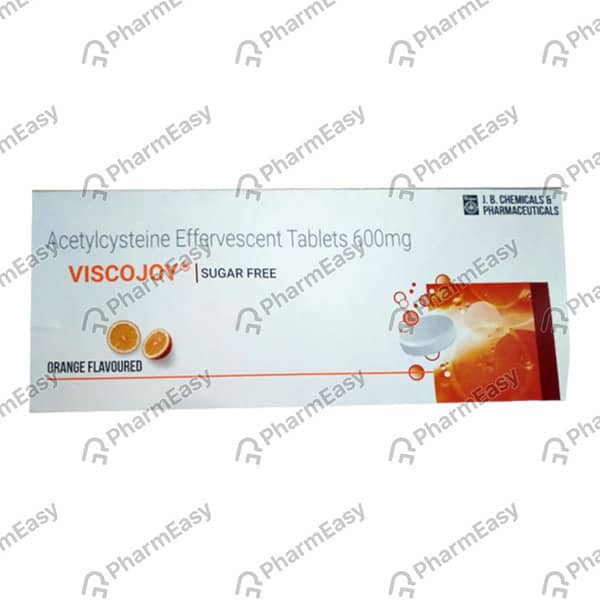 Viscojoy Orange Flavour Sugar Free Strip Of 10 Effervescent Tablets