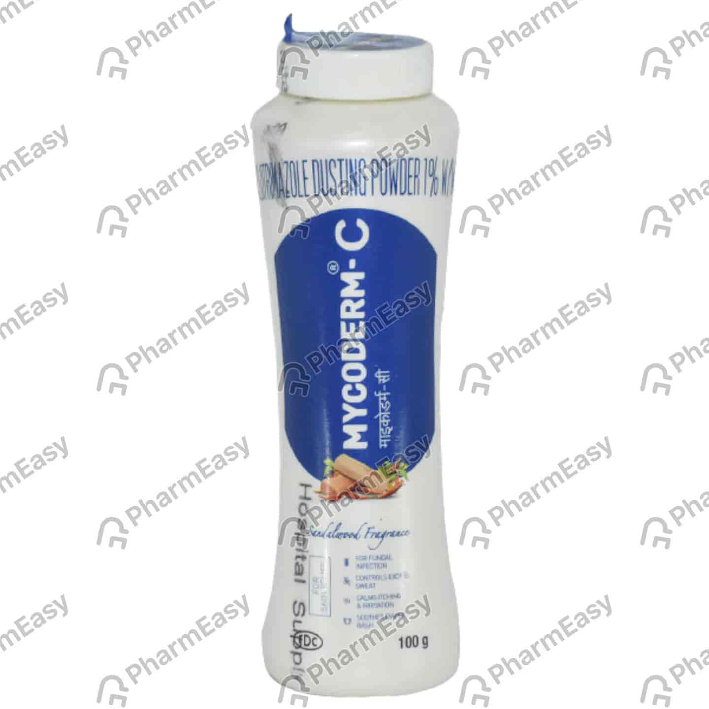 Mycoderm C Sandalwood Fragrance Bottle Of 100gm Dusting Powder