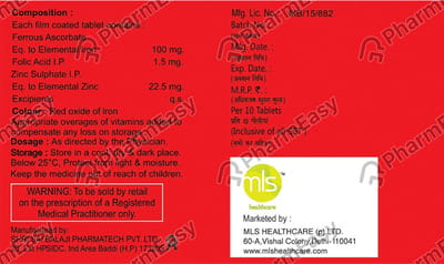 Haematite Zt Strip Of 10 Tablets