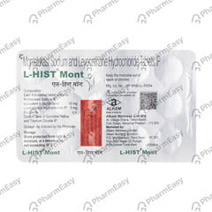 L Hist Mont Strip Of 15 Tablets
