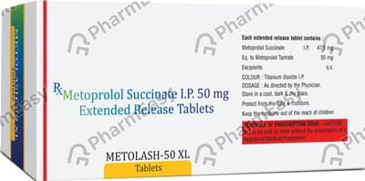 Metolash 50mg Xl Strip Of 10 Tablets