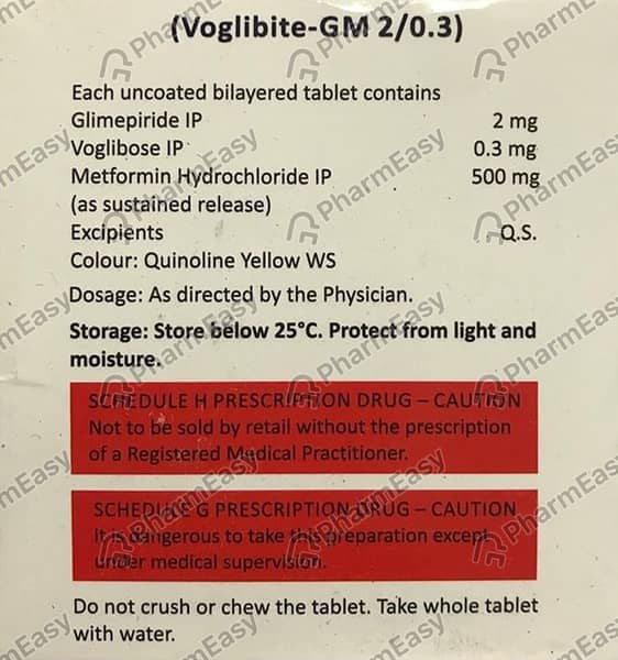 Voglibite Gm 2/0.3 Strip Of 10 Tablets