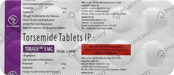 Toraide 5Mg Strip Of 10 Tablets