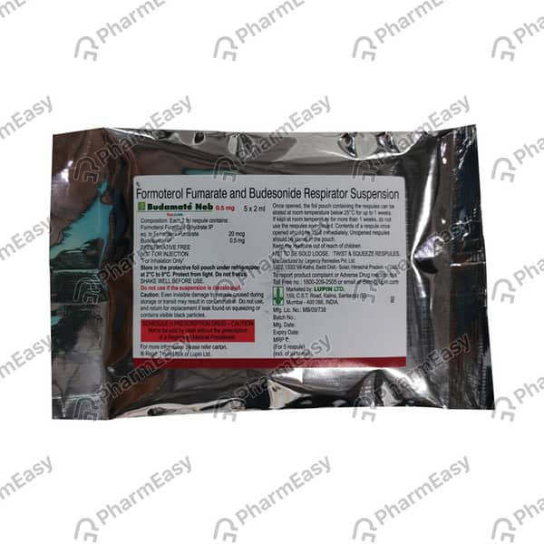 Budamate Neb 0.5mg 2ml Packet Of 5 Respules