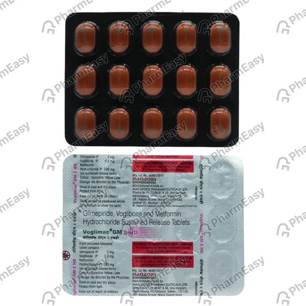 Voglimac Gm 2mg Hd Strip Of 15 Tablets