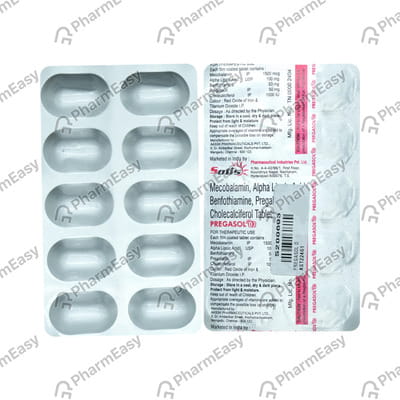 Pregasol D3 Strip Of 10 Tablets
