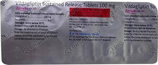 Zomelis Sr 100mg Strip Of 10 Tablets
