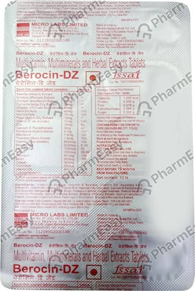 Berocin Dz Strip Of 10 Tablets