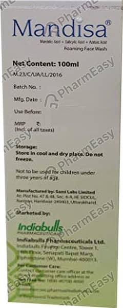 Mandisa Foam Face Wash 100Ml