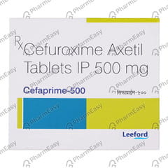 Cefaprime 500mg Strip Of 10 Tablets