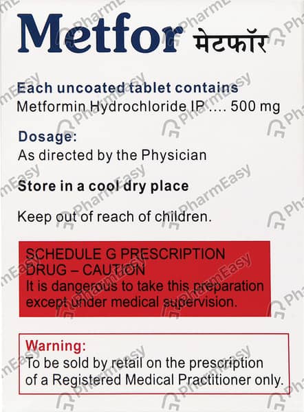 Metfor 500mg Tablet 15
