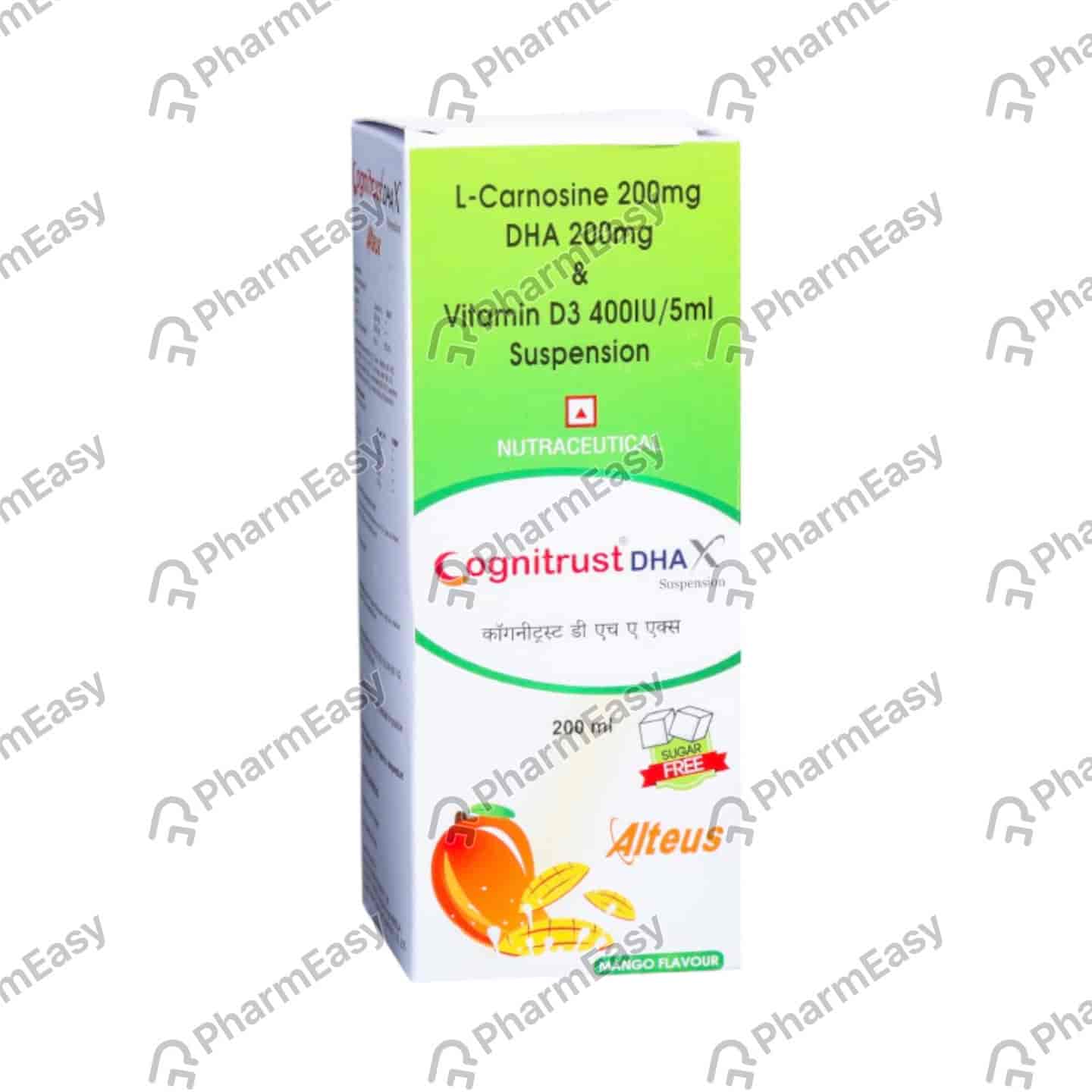 Cognitrust Dha X Mango Flavour Sugar Free Bottle Of 200ml Suspension