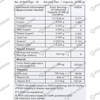 Hemfer Max Strip Of 10 Capsules