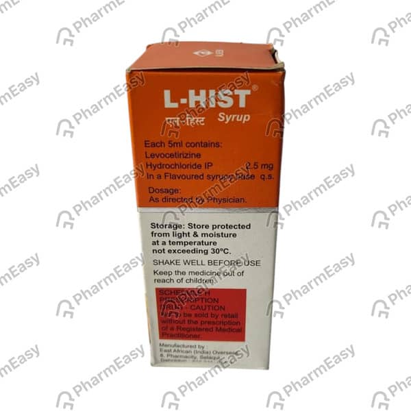 L Hist Bottle Of 60ml Syrup