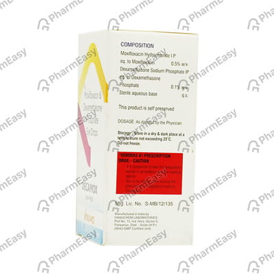 Decamox Bottle Of 5ml Eye Drops