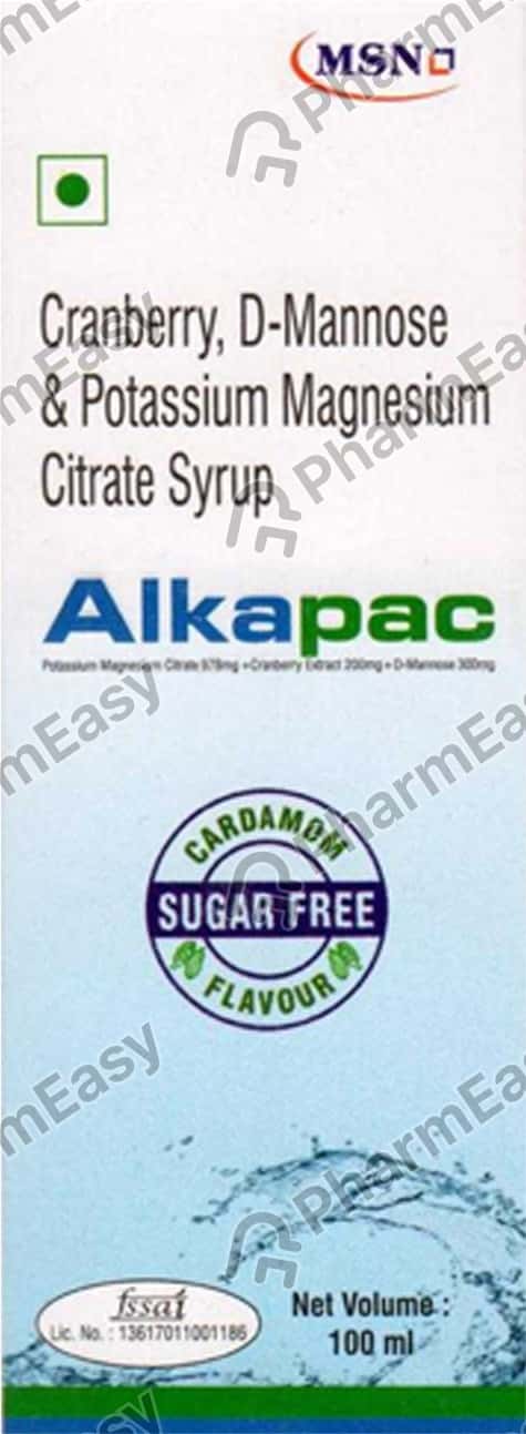Alkapac Cardamom Flavour Sugar Free Bottle Of 100ml Syrup