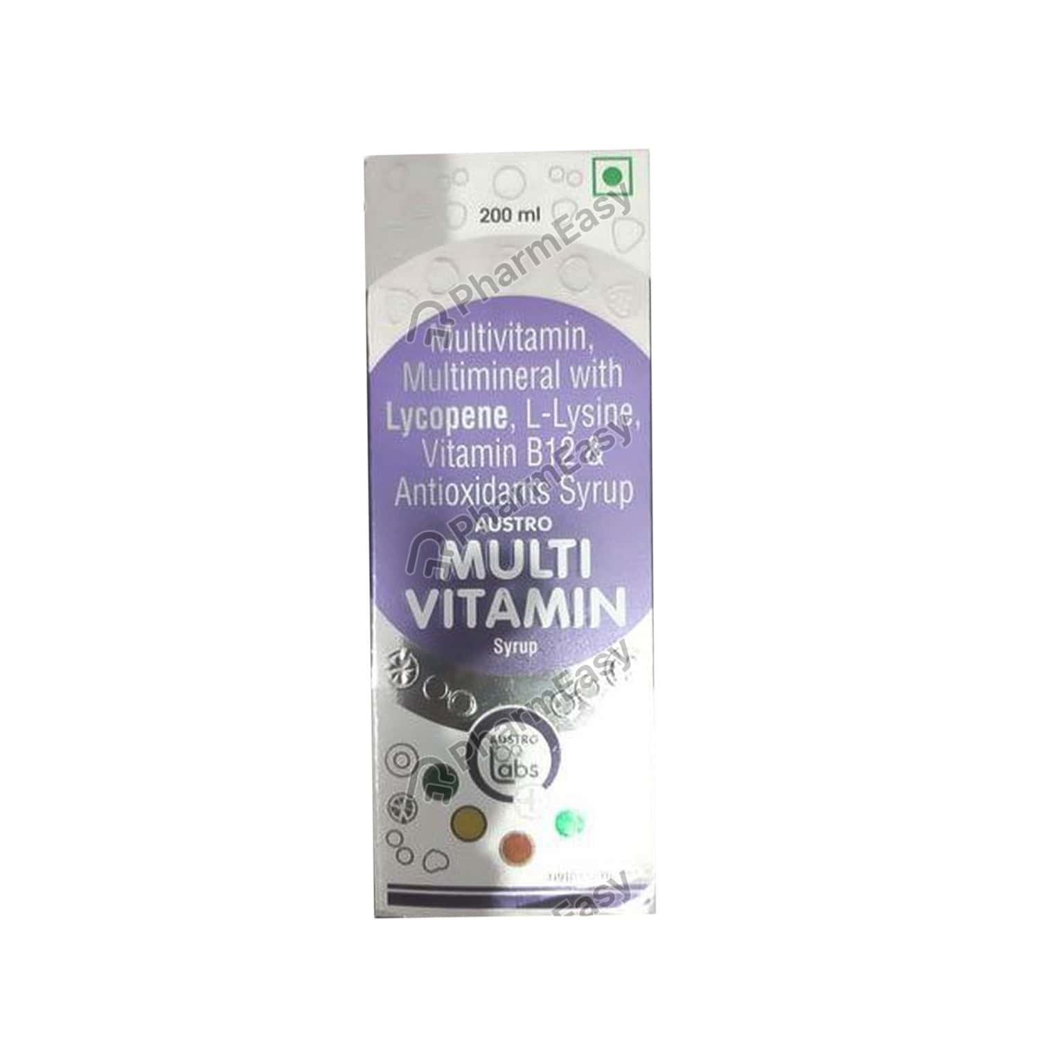 Buy Austro Multi Vitamin Syrup 200ml Online at Flat 15 OFF PharmEasy