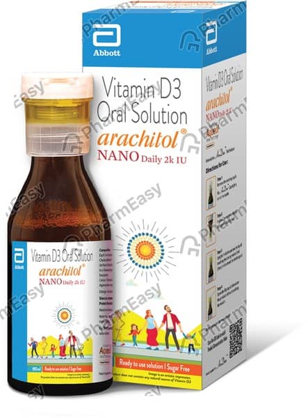 Arachitol Nano Daily 2K Iu Sugar Free Bottle Of 150Ml Solution