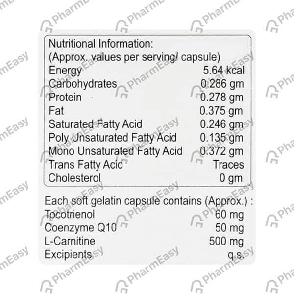 Tocorich Lc Strip Of 10 Softgel Capsules