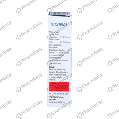 Diconal Decongestant Bottle Of 15ml Nasal Spray/Drops