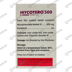 MYCOTERO 500MG STRIP OF 10 TABLETS