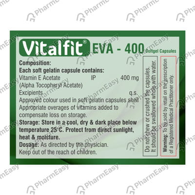 Vitalfit Eva 400mg Strip Of 10 Softgel Capsules