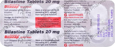 Bilazap 20mg Strip Of 10 Tablets