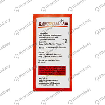 Rantodac 150mg Strip Of 10 Tablets