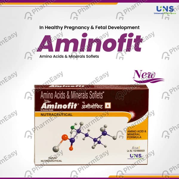 Aminofit With Amino Acids & Minerals For Healthy Pregnancy & Fetal Development (1X10 Soflets)