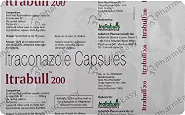 Itrabull 200mg Strip Of 10 Capsules