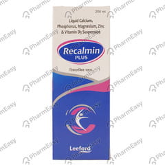 RECALMIN PLUS BOTTLE OF 200ML SYRUP