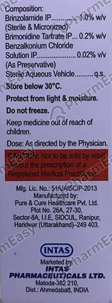 Maxbrim Bottle Of 5ml Eye Drops