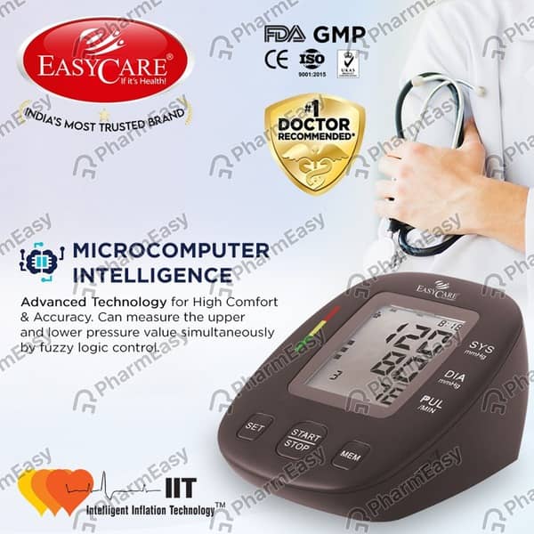 Easycare Digital Blood Pressure Monitor Arm Type Ec9009 1 Numbers