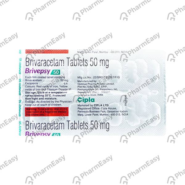 Brivepsy 50mg Strip Of 14 Tablets