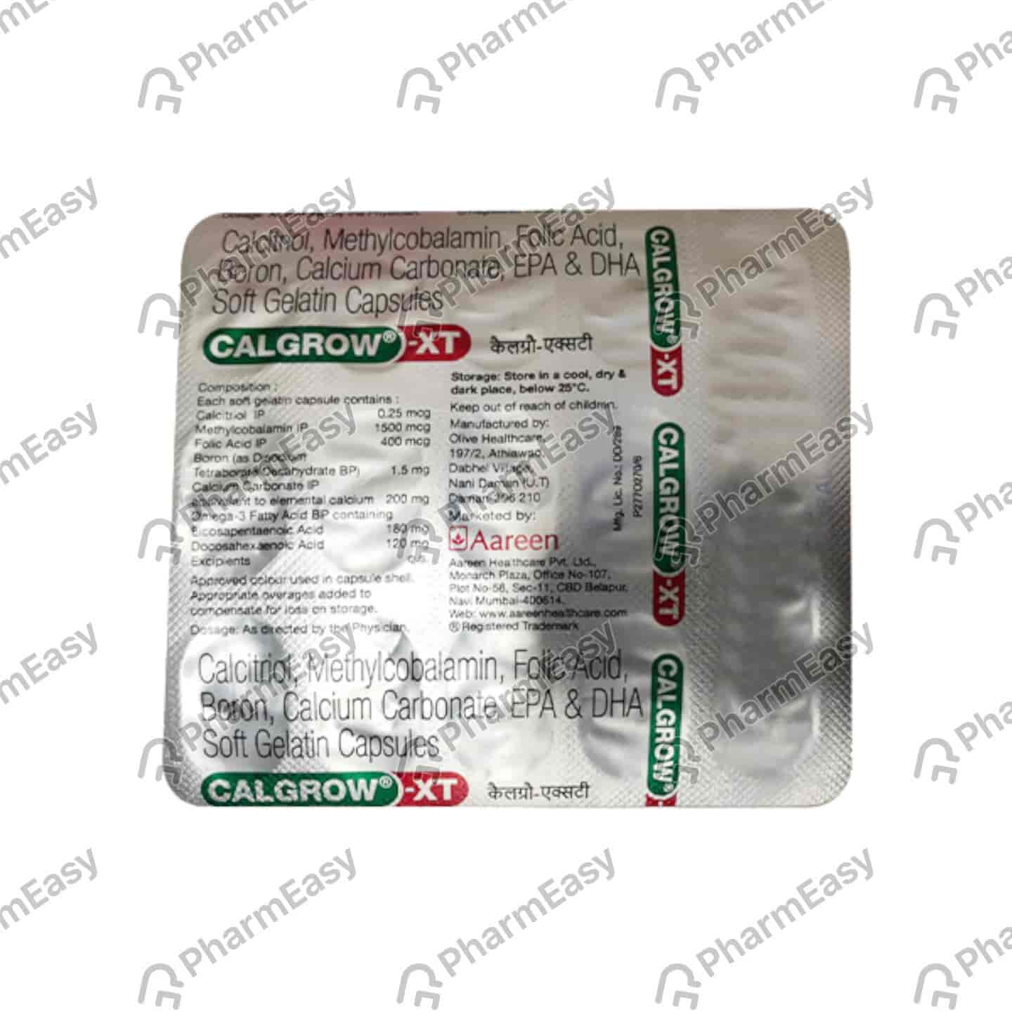 Calgrow Xt Strip Of 15 Softgel Capsules